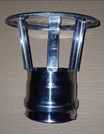 Наконечник вертикальный Ø80 нержавеющая сталь (TR.8074)