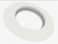 Декоративная манжета для трубы Ø125 мм (Белая) (TR.101)